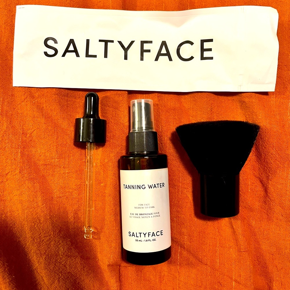 Saltyface tanning water: medium to dark